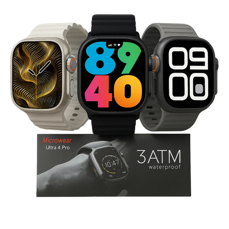 RELÓGIO SMARTWATCH U4 PRO MICROWEAR| 1GB | RESISTÊNCIA 3ATM